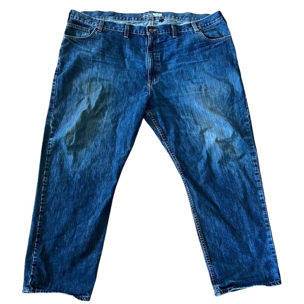 Carhartt BD5119 M Mens Relaxed Fit Blue Denim Jeans 52x32 EUC Work Gorpcore